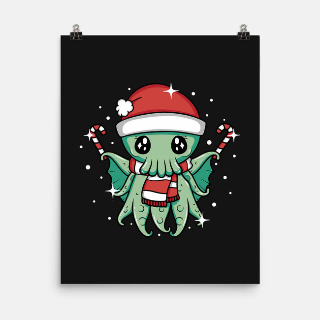 Christmas Cthulhu-None-Matte-Poster-brunopires