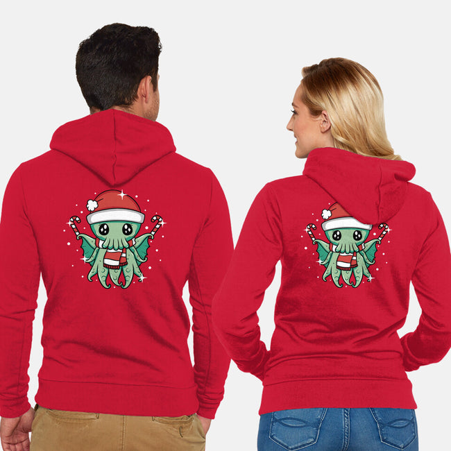 Christmas Cthulhu-Unisex-Zip-Up-Sweatshirt-brunopires