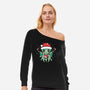 Christmas Cthulhu-Womens-Off Shoulder-Sweatshirt-brunopires