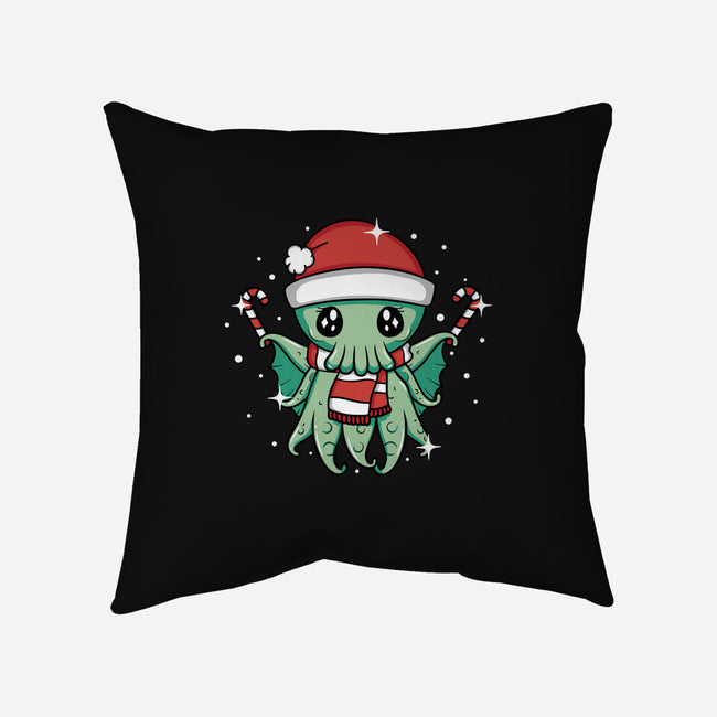 Christmas Cthulhu-None-Removable Cover w Insert-Throw Pillow-brunopires