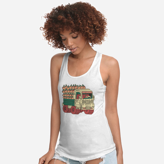 Xmas Workers-Womens-Racerback-Tank-naomori