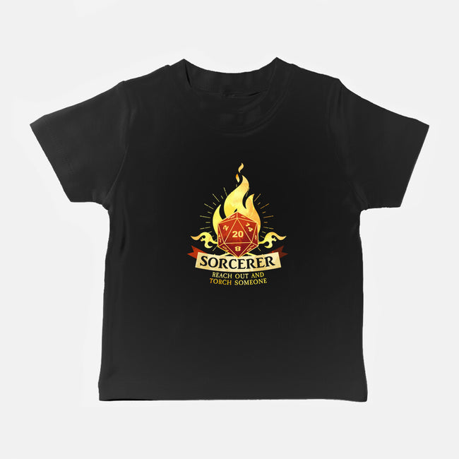 Sorcerer D20-Baby-Basic-Tee-D20 Tees