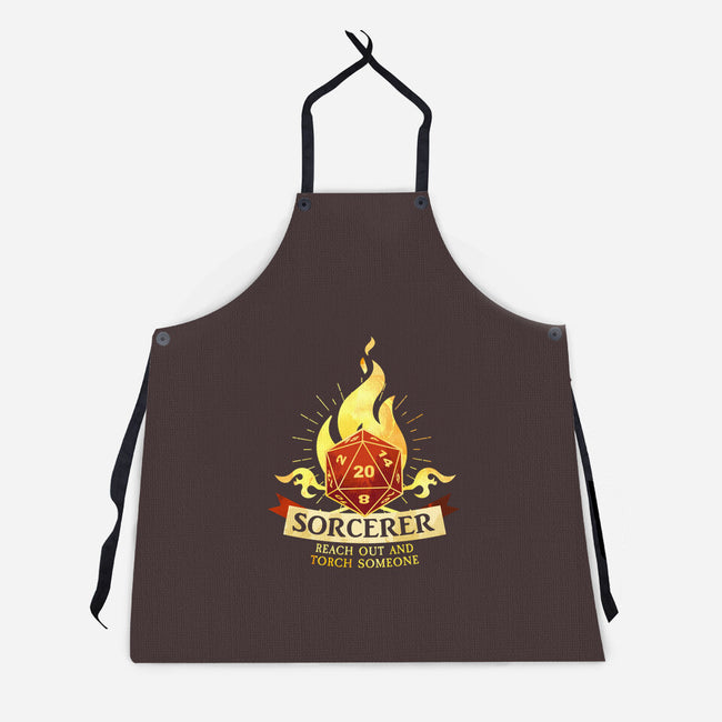 Sorcerer D20-Unisex-Kitchen-Apron-D20 Tees