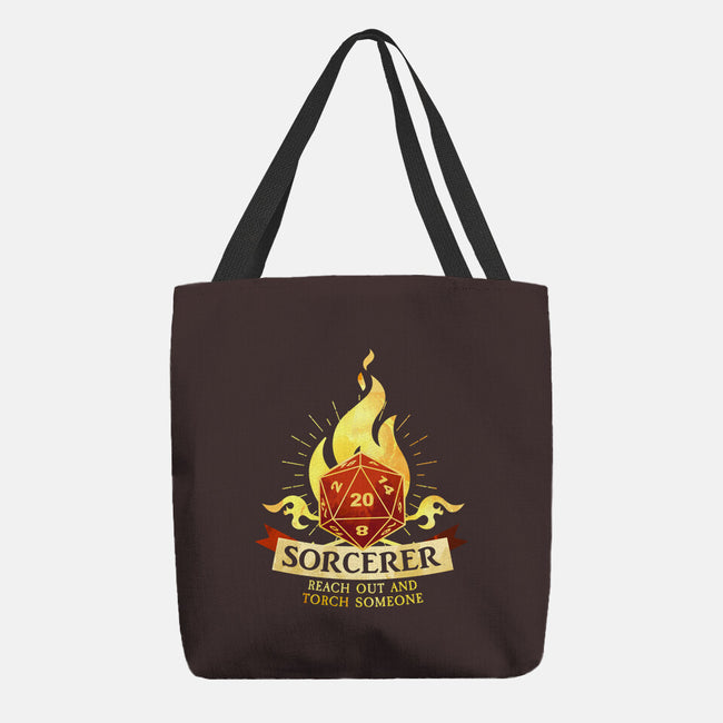 Sorcerer D20-None-Basic Tote-Bag-D20 Tees