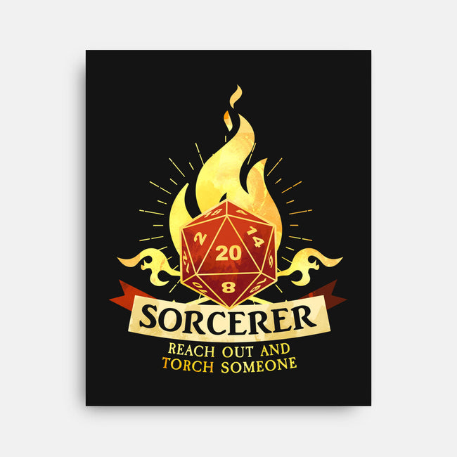 Sorcerer D20-None-Stretched-Canvas-D20 Tees