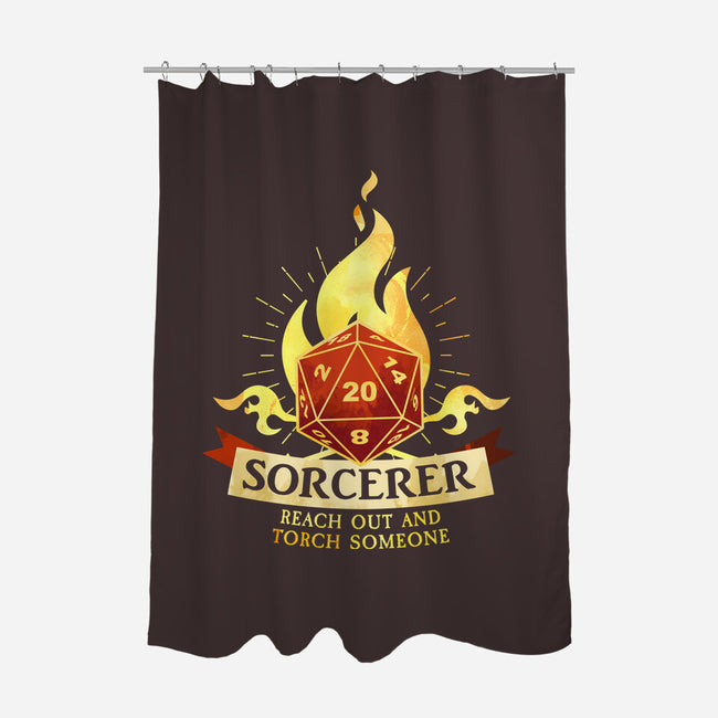 Sorcerer D20-None-Polyester-Shower Curtain-D20 Tees