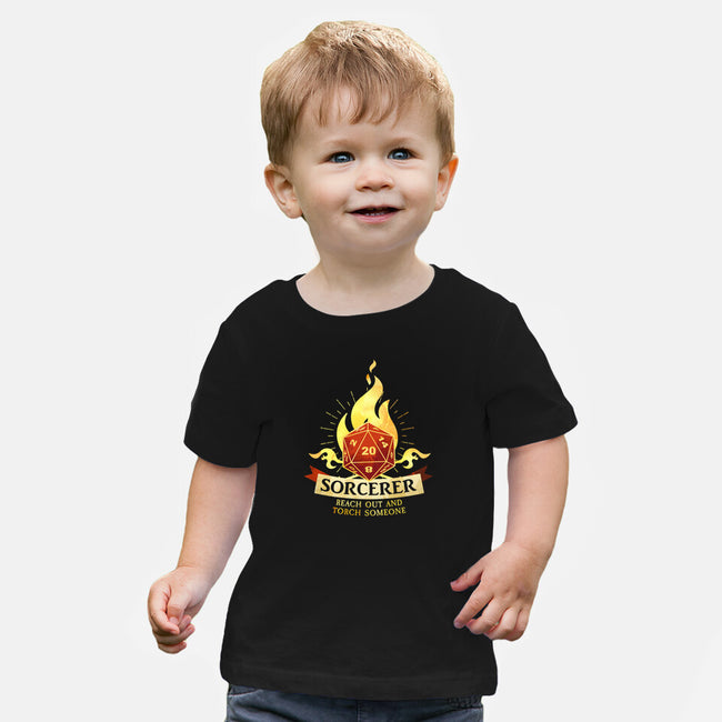 Sorcerer D20-Baby-Basic-Tee-D20 Tees