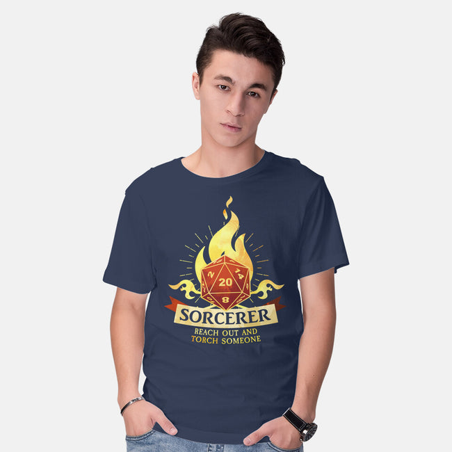 Sorcerer D20-Mens-Basic-Tee-D20 Tees