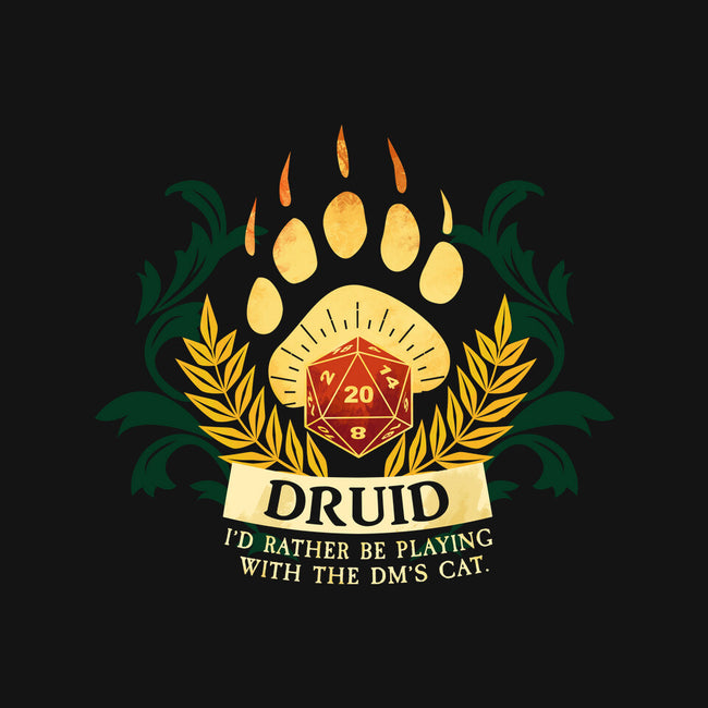 Druid D20-None-Removable Cover w Insert-Throw Pillow-D20 Tees