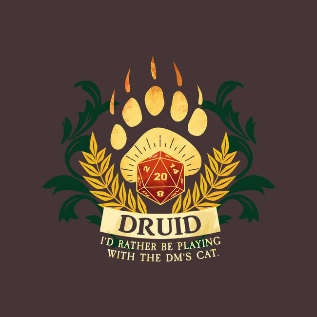 Druid D20-None-Removable Cover w Insert-Throw Pillow-D20 Tees