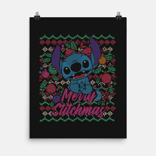 Ugly Sweater Stitchmas-None-Matte-Poster-turborat14