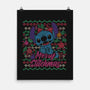 Ugly Sweater Stitchmas-None-Matte-Poster-turborat14