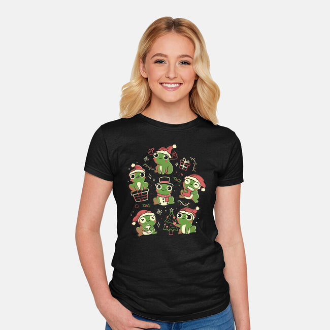 Jolly Frogs-Womens-Fitted-Tee-eduely