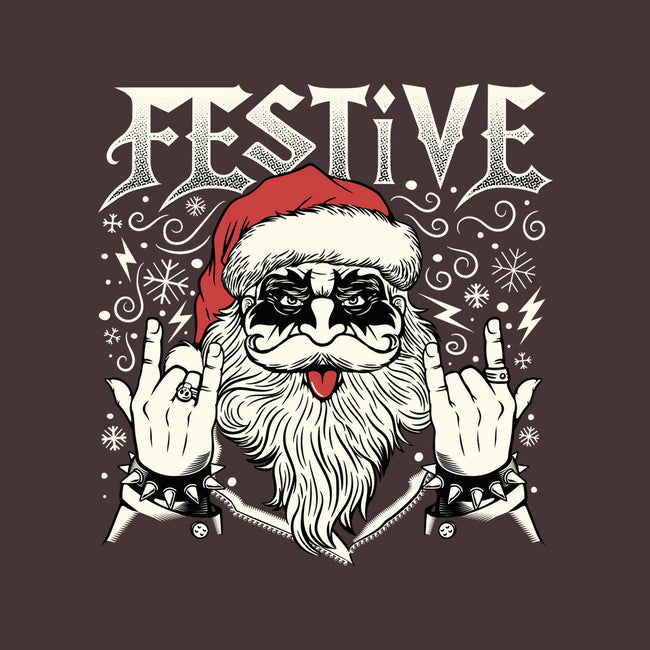 Festive Rock And Roll Santa-None-Basic Tote-Bag-tobefonseca