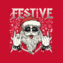 Festive Rock And Roll Santa-Youth-Basic-Tee-tobefonseca