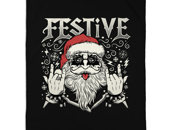 Festive Rock And Roll Santa