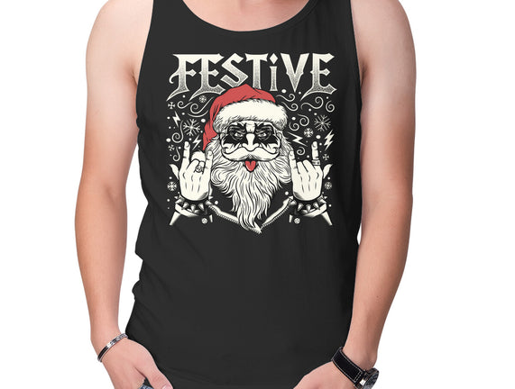 Festive Rock And Roll Santa