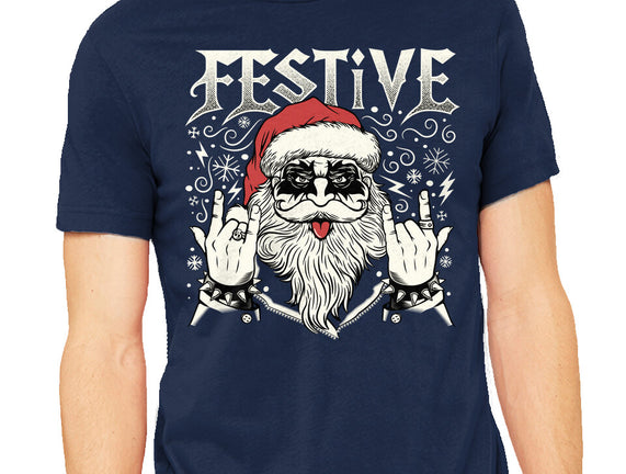 Festive Rock And Roll Santa