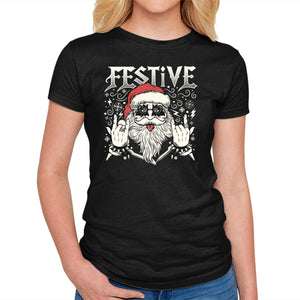 Festive Rock And Roll Santa