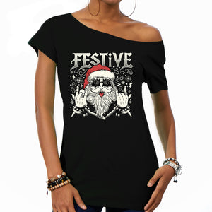 Festive Rock And Roll Santa