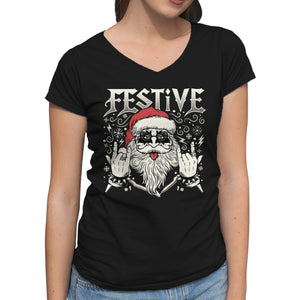 Festive Rock And Roll Santa