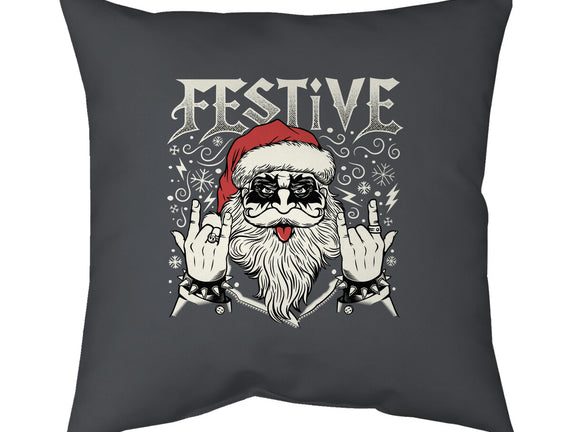 Festive Rock And Roll Santa