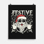 Festive Rock And Roll Santa-None-Matte-Poster-tobefonseca