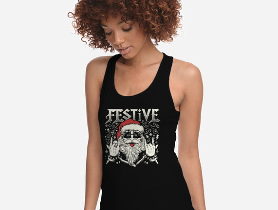 Festive Rock And Roll Santa