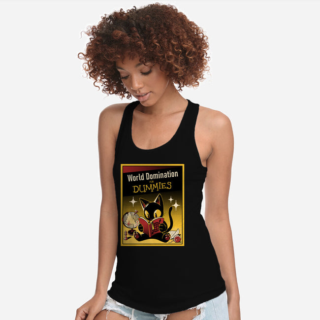 World Domination For Dummies-Womens-Racerback-Tank-tobefonseca