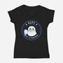 Funny Seal Of Disapproval-Womens-V-Neck-Tee-tobefonseca