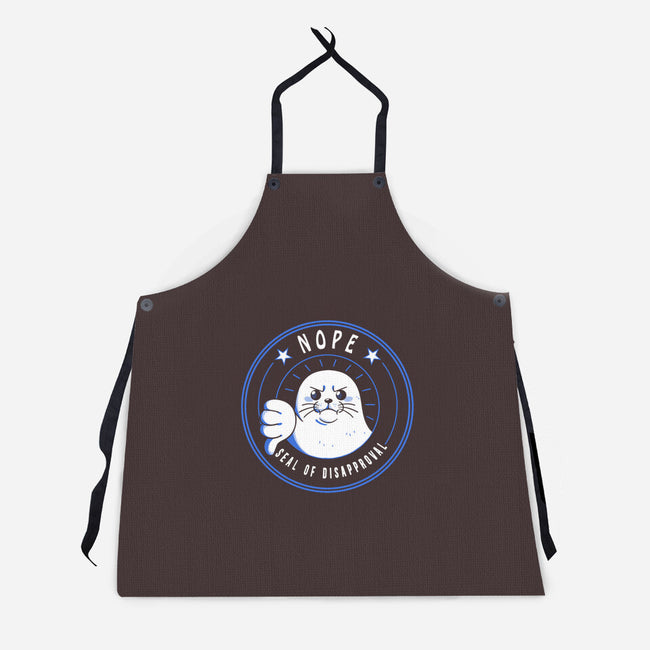 Funny Seal Of Disapproval-Unisex-Kitchen-Apron-tobefonseca