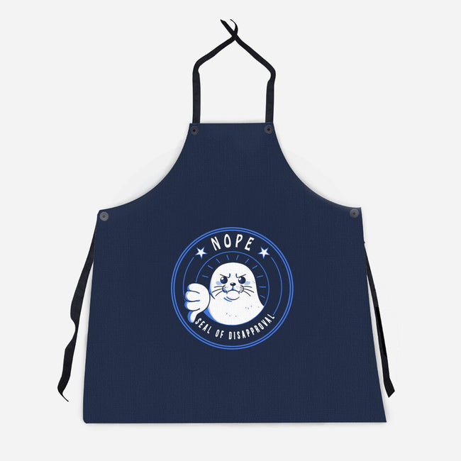 Funny Seal Of Disapproval-Unisex-Kitchen-Apron-tobefonseca