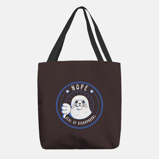 Funny Seal Of Disapproval-None-Basic Tote-Bag-tobefonseca