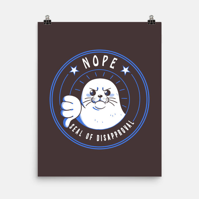 Funny Seal Of Disapproval-None-Matte-Poster-tobefonseca