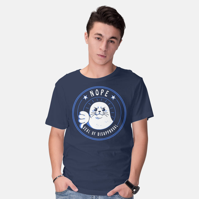 Funny Seal Of Disapproval-Mens-Basic-Tee-tobefonseca