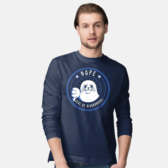 Funny Seal Of Disapproval-Mens-Long Sleeved-Tee-tobefonseca