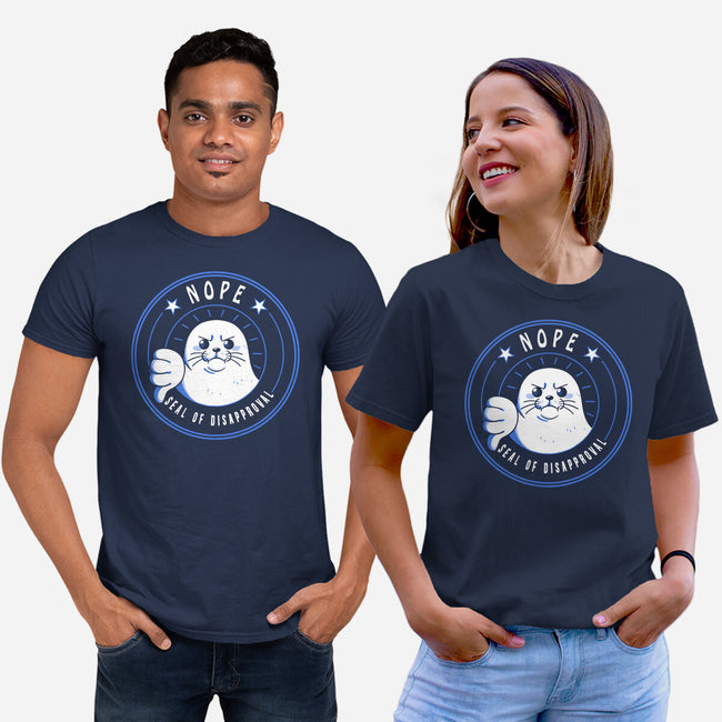 Funny Seal Of Disapproval-Unisex-Basic-Tee-tobefonseca