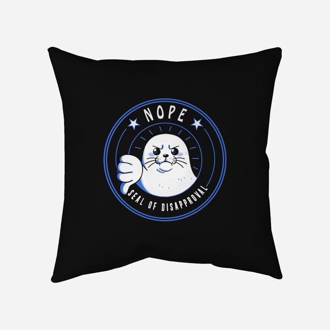 Funny Seal Of Disapproval-None-Removable Cover w Insert-Throw Pillow-tobefonseca