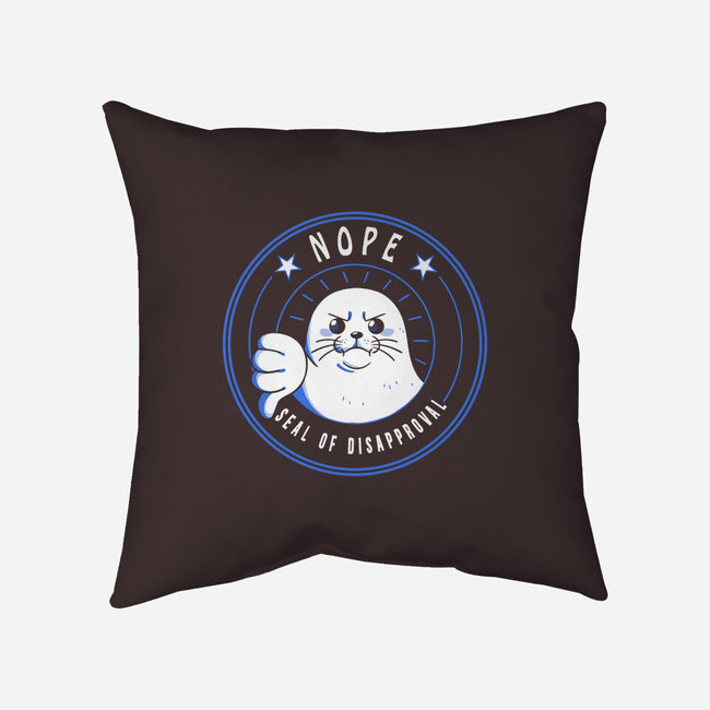 Funny Seal Of Disapproval-None-Removable Cover w Insert-Throw Pillow-tobefonseca