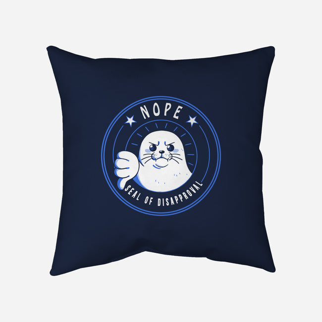 Funny Seal Of Disapproval-None-Removable Cover w Insert-Throw Pillow-tobefonseca