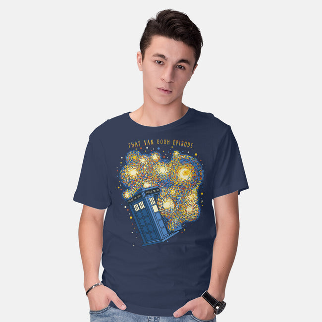 Travel Time Van Gogh Episode-Mens-Basic-Tee-tobefonseca