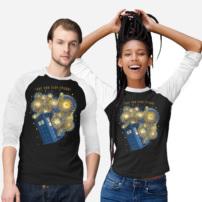 Travel Time Van Gogh Episode-Unisex-Baseball-Tee-tobefonseca