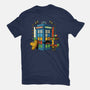 Buenas Tardis Travel Time-Womens-Basic-Tee-tobefonseca