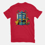 Buenas Tardis Travel Time-Womens-Fitted-Tee-tobefonseca