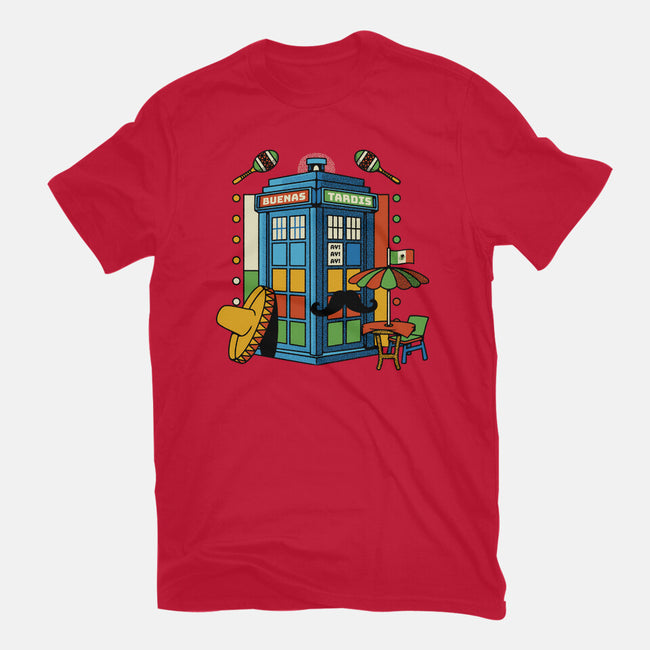 Buenas Tardis Travel Time-Youth-Basic-Tee-tobefonseca