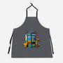 Buenas Tardis Travel Time-Unisex-Kitchen-Apron-tobefonseca