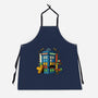 Buenas Tardis Travel Time-Unisex-Kitchen-Apron-tobefonseca