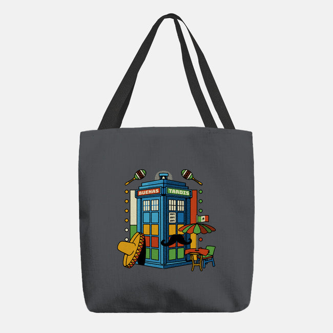 Buenas Tardis Travel Time-None-Basic Tote-Bag-tobefonseca