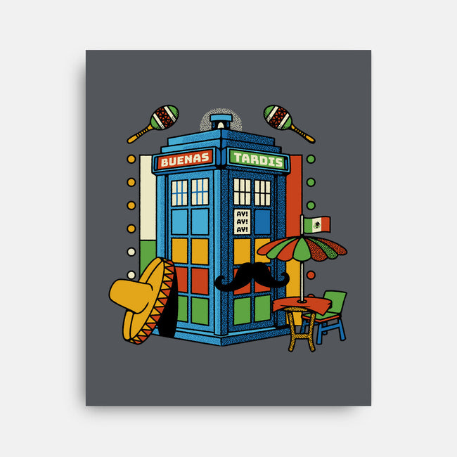 Buenas Tardis Travel Time-None-Stretched-Canvas-tobefonseca