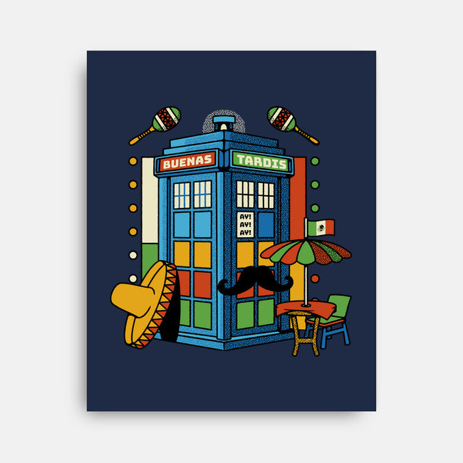 Buenas Tardis Travel Time-None-Stretched-Canvas-tobefonseca